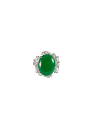 首图 - 点击放大 - SAMUEL KUNG - Diamond jade 18k gold ring