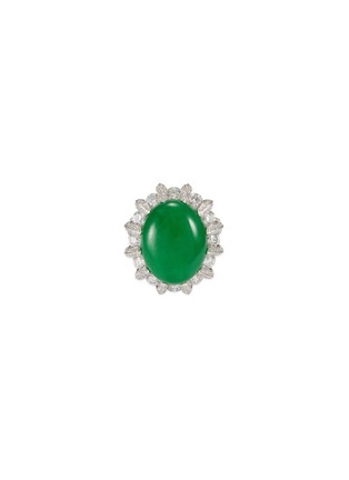 首图 - 点击放大 - SAMUEL KUNG - Diamond jade 18k gold ring