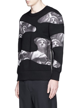 Neil barrett statue of liberty oriented sweatshirt