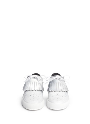 正面 - 点击放大 - CLERGERIE - 翼纹雕花流苏真皮运动鞋