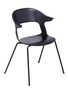  - MANKS - PAIR™ BH30塑料拼橡木座椅－纯黑色