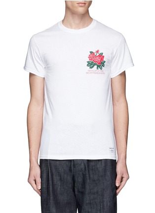 首图 - 点击放大 - BEDWIN & THE HEARTBREAKERS - Ralph玫瑰图案纯棉T恤
