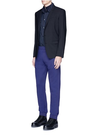 模特儿示范图 - 点击放大 - MAISON MARGIELA - 单色混棉长裤