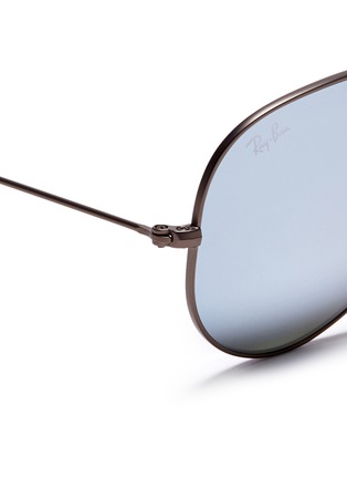 细节 - 点击放大 - RAY-BAN - 'Aviator Flash Lenses' metal sunglasses