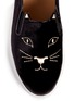 细节 - 点击放大 - CHARLOTTE OLYMPIA - SKATE KITTY猫脸刺绣平底便鞋