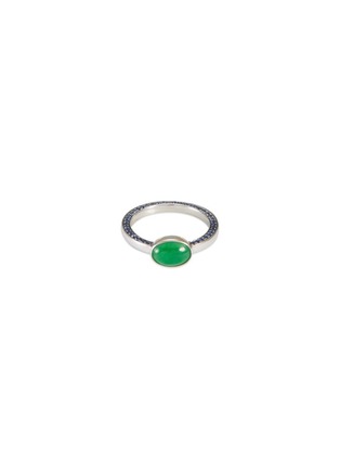 首图 - 点击放大 - SAMUEL KUNG - Sapphire jade 18k white gold ring