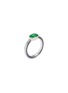 模特儿示范图 - 点击放大 - SAMUEL KUNG - Sapphire jade 18k white gold ring