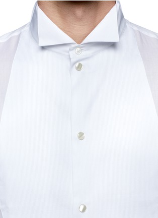 细节 - 点击放大 - ARMANI COLLEZIONI - 纯棉礼服衬衫