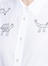 细节 - 点击放大 - CLOSED - x Jupe by Jackie动物图案刺绣纯棉府绸衬衫