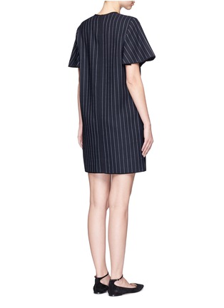 背面 - 点击放大 - VICTORIA, VICTORIA BECKHAM - 竖条纹混羊毛连衣裙