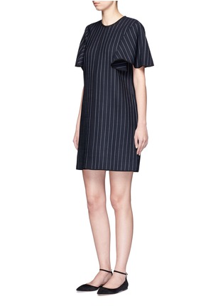 模特示范图 - 点击放大 - VICTORIA, VICTORIA BECKHAM - 竖条纹混羊毛连衣裙