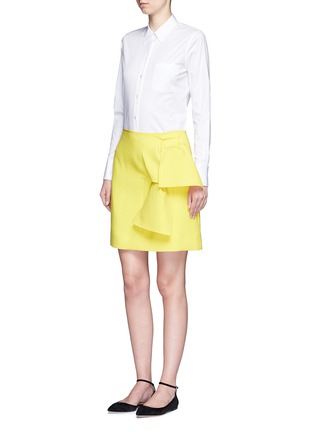 模特示范图 - 点击放大 - VICTORIA, VICTORIA BECKHAM - 结饰混羊毛半身裙