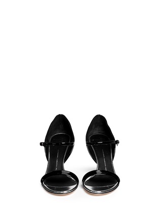 正面 - 点击放大 - 73426 - Coline拼色漆皮坡跟穆勒鞋