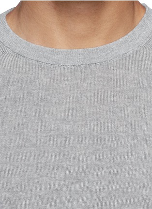 细节 - 点击放大 - INCOTEX - 单色纯棉针织衫
