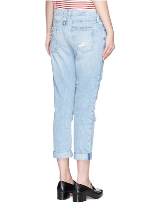 背面 - 点击放大 - CURRENT/ELLIOTT - THE FLING水洗磨破低腰牛仔裤