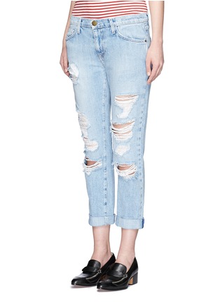 正面 - 点击放大 - CURRENT/ELLIOTT - THE FLING水洗磨破低腰牛仔裤