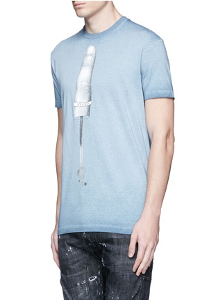 正面 -点击放大 - DSQUARED2 - 断指图案纯棉T恤