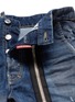 细节 - 点击放大 - DSQUARED2 - 拉链装饰水洗磨破长裤