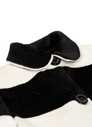 细节 - 点击放大 - ALICE + OLIVIA - 童款黑白条纹大衣