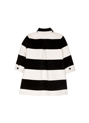 模特儿示范图 - 点击放大 - ALICE + OLIVIA - 童款黑白条纹大衣
