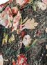细节 - 点击放大 - SAINT LAURENT - Scarf neck floral jacquard dress