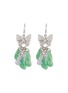首图 - 点击放大 - SAMUEL KUNG - Diamond jade 18k white gold butterfly drop earrings
