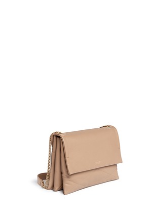 模特儿示范图 - 点击放大 - LANVIN - 'Sugar' medium quilted leather flap bag