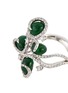 细节 - 点击放大 - SAMUEL KUNG - Diamond jade 18k white gold ring