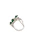 模特儿示范图 - 点击放大 - SAMUEL KUNG - Diamond jade 18k white gold ring