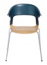 首图 –点击放大 - MANKS - PAIR™ BH30塑料拼橡木座椅－绿色