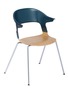  - MANKS - PAIR™ BH30塑料拼橡木座椅－绿色