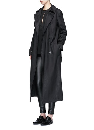 模特示范图 - 点击放大 - THEORY - ADBELLE L2羊皮紧身裤