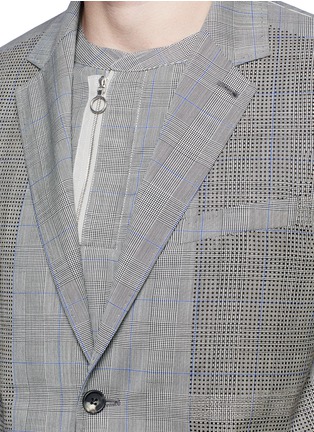 细节 - 点击放大 - OAMC - 圆点镂空格纹图案羊毛西服外套