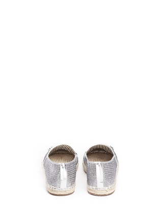 背面 - 点击放大 - MICHAEL KORS - KENDRICK漆皮拼贴闪粉麻编便鞋