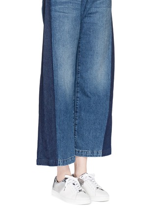 模特儿示范图 - 点击放大 - MICHAEL KORS - Toby金属感拼色运动鞋