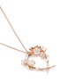 模特儿示范图 - 点击放大 - SHAUN LEANE - Branch hoop pendant diamond and cultured pearl necklace
