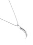 模特儿示范图 - 点击放大 - SHAUN LEANE - Silver knife edge tusk necklace
