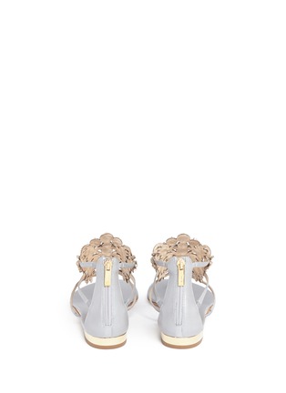 背面 - 点击放大 - RENÉ CAOVILLA - 仿水晶花卉造型平底夹脚凉鞋