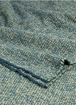 细节 –点击放大 - SOCIETY LIMONTA - Douce丝绸混羊毛针织毯－青绿色