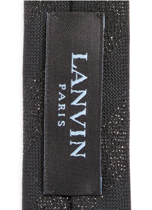 细节 - 点击放大 - LANVIN - 拼色斜条纹混羊毛领带