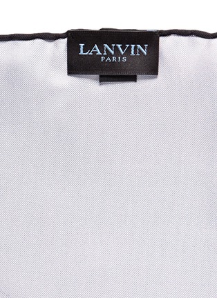 细节 - 点击放大 - LANVIN - 拼色真丝袋巾