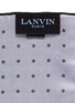 细节 - 点击放大 - LANVIN - 波点印花拼色真丝袋巾
