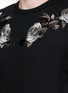 细节 - 点击放大 - ALEXANDER MCQUEEN - 花卉刺绣纯棉卫衣