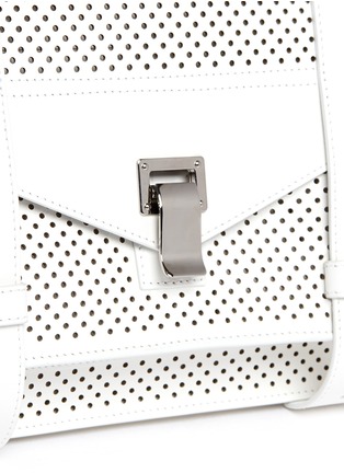 细节 - 点击放大 - PROENZA SCHOULER - 'PS1' medium perforated leather satchel