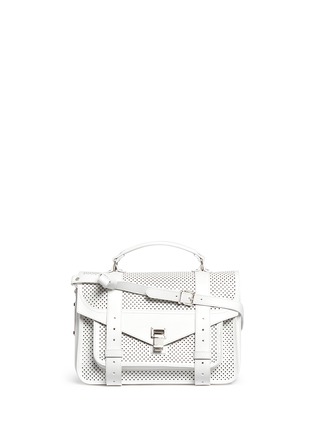首图 - 点击放大 - PROENZA SCHOULER - 'PS1' medium perforated leather satchel