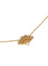 模特儿示范图 - 点击放大 - BAO BAO WAN - 18K 黄金钻石珍珠中国扇项链