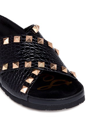 细节 - 点击放大 - SAM EDELMAN - 铆钉搭带拖鞋