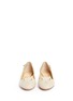 正面 -点击放大 - CHARLOTTE OLYMPIA - FLORAL KITTY猫脸图案及雏菊装饰平底鞋