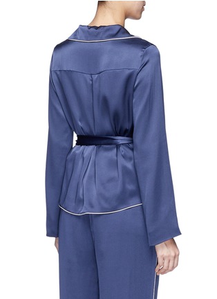 背面 - 点击放大 - CHLOÉ - 真丝缎面束腰上衣