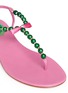 细节 - 点击放大 - RENÉ CAOVILLA - 珍珠夹脚平底凉鞋